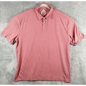 Burlebo Polo Shirt Mens 2XL Short Sleeve Soft Performance Golf Stretch Red
